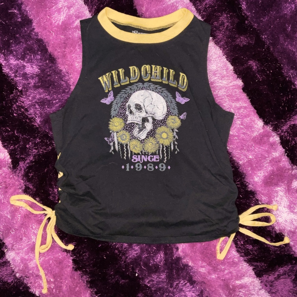 NOBO M(5-7) Tank/Crop Top Wild Child with Skull